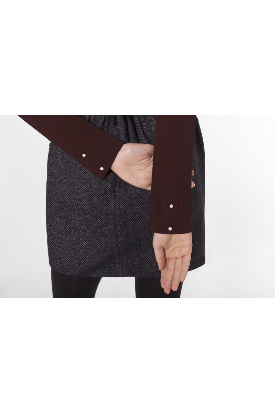 Cardigan Alondra Brun-rouge