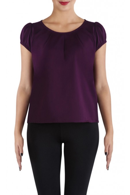 Chemisier Emilia Aubergine