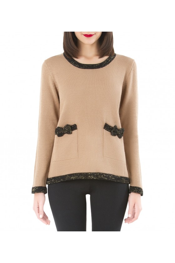 Pull Celestina Beige et Noir