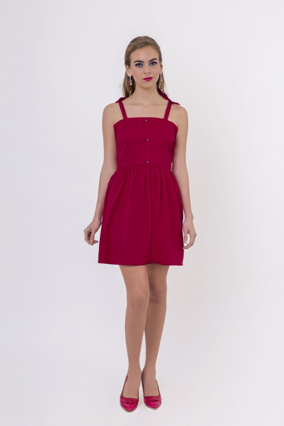 Robe à bretelles Hazel Fuchsia