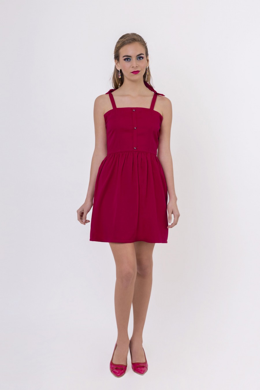 Robe à bretelles Hazel Fuchsia Robe à bretelles Hazel Fuchsia