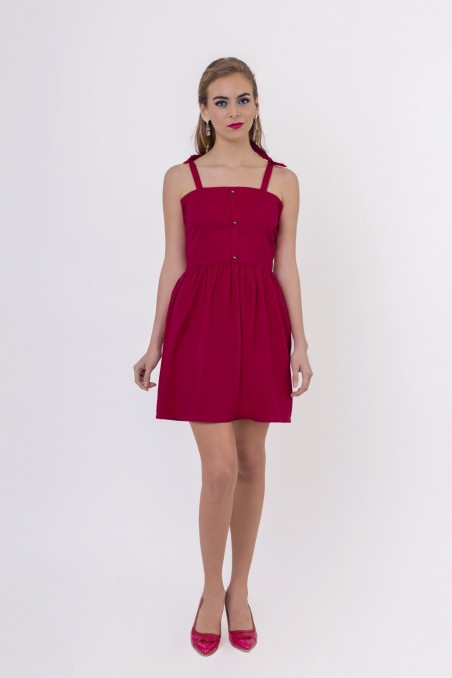 Robe à bretelles Hazel Fuchsia