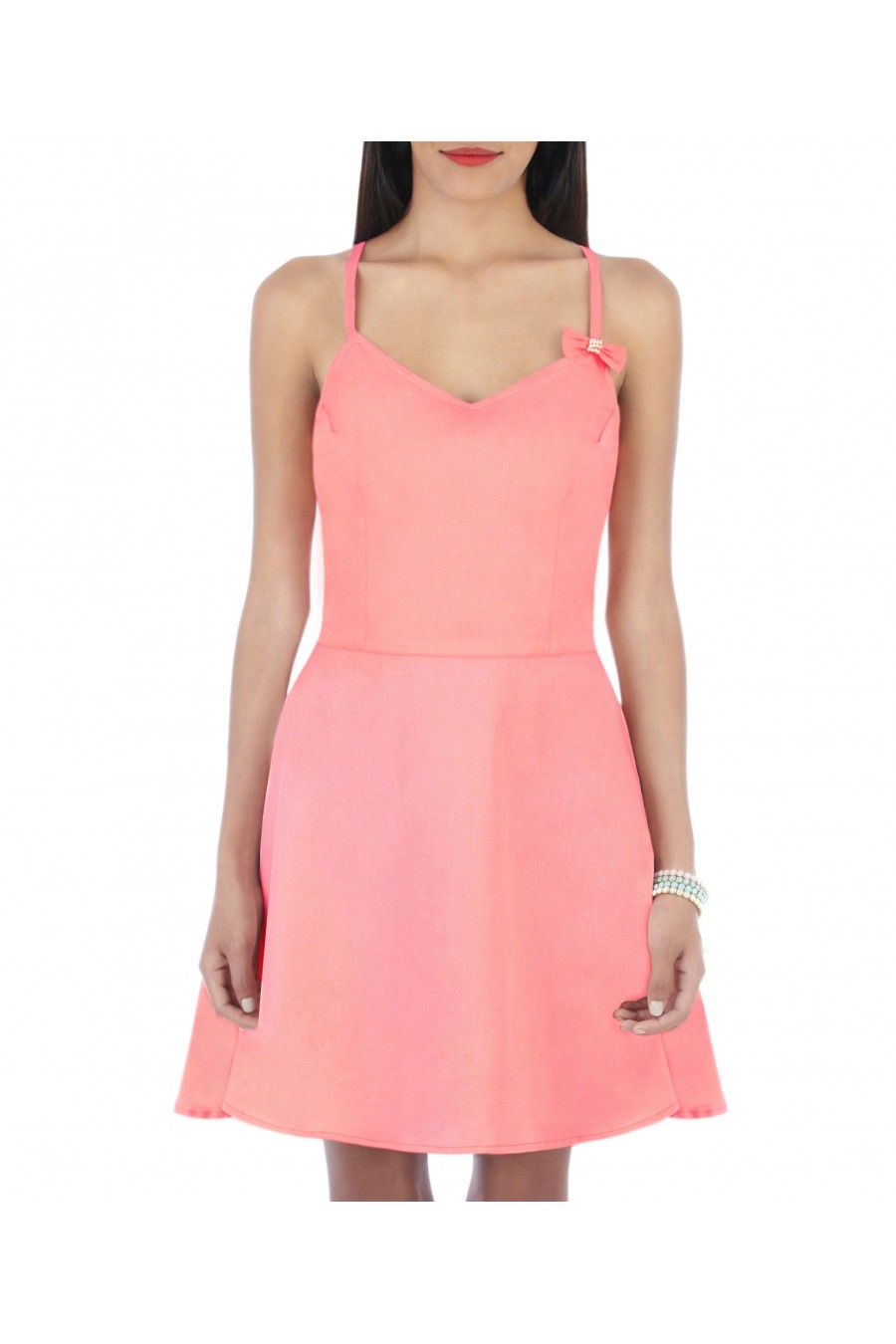 Robe Daniella Rose Corail Robe Daniella Rose Corail