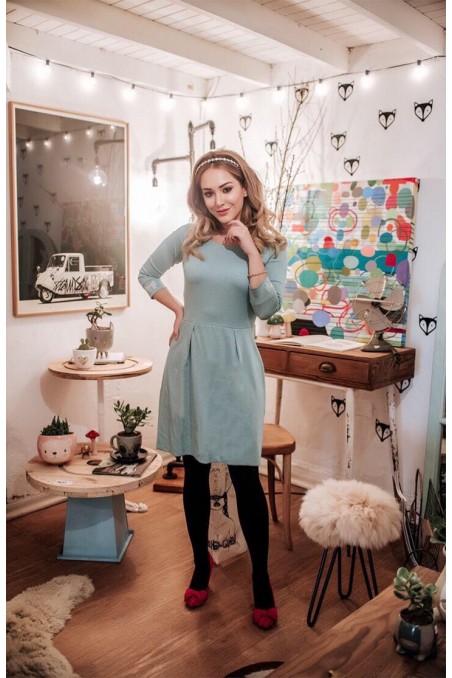 Robe Geneviève Aqua
