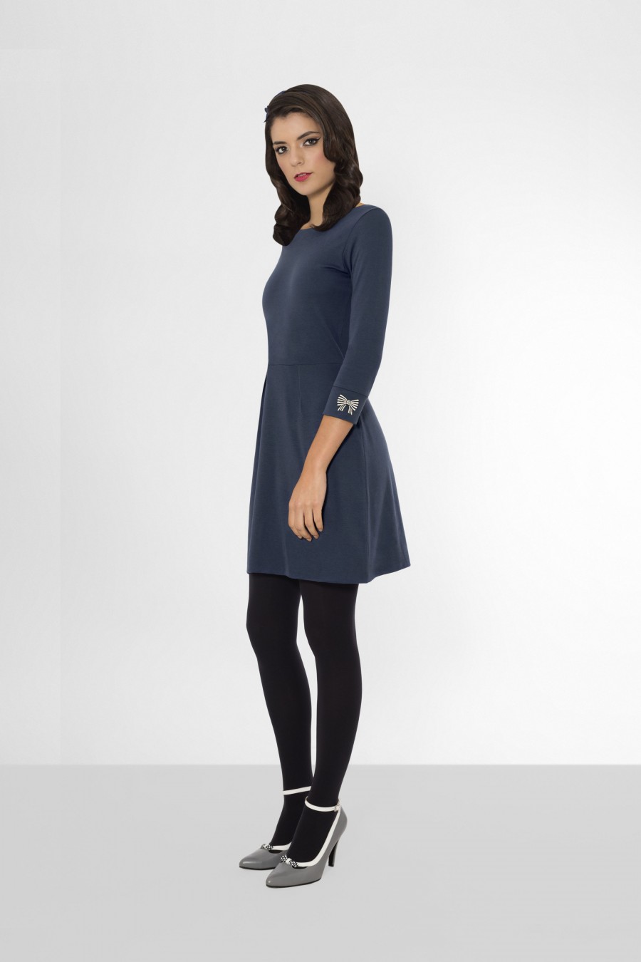 Robe Geneviève Bleu foncé Robe Geneviève Bleu foncé