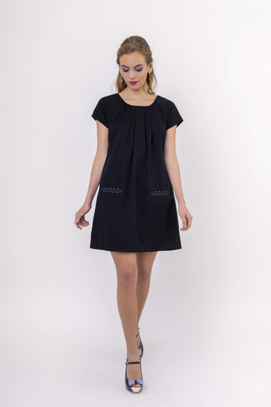 Robe Hilaria Bleu Marine Robe Hilaria Bleu Marine