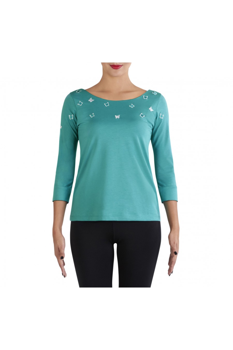 T-shirt Brit Turquoise T-shirt Brit Turquoise