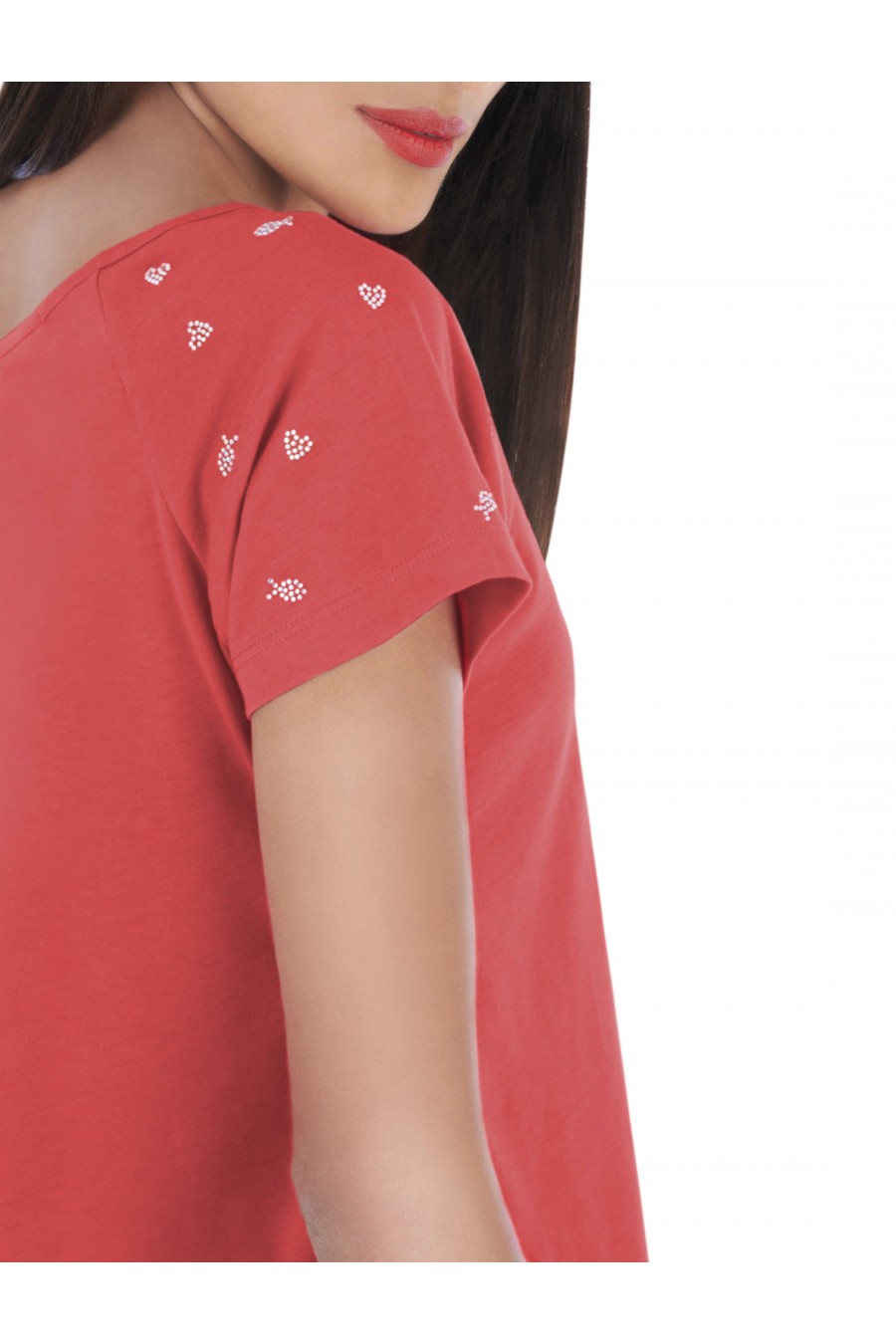 T-shirt Doriana Corail
