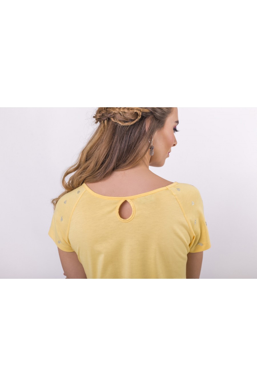T-shirt Doriana Jaune Maïs