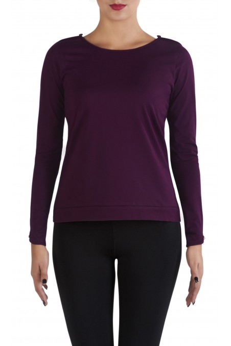 T-shirt Evelina Aubergine