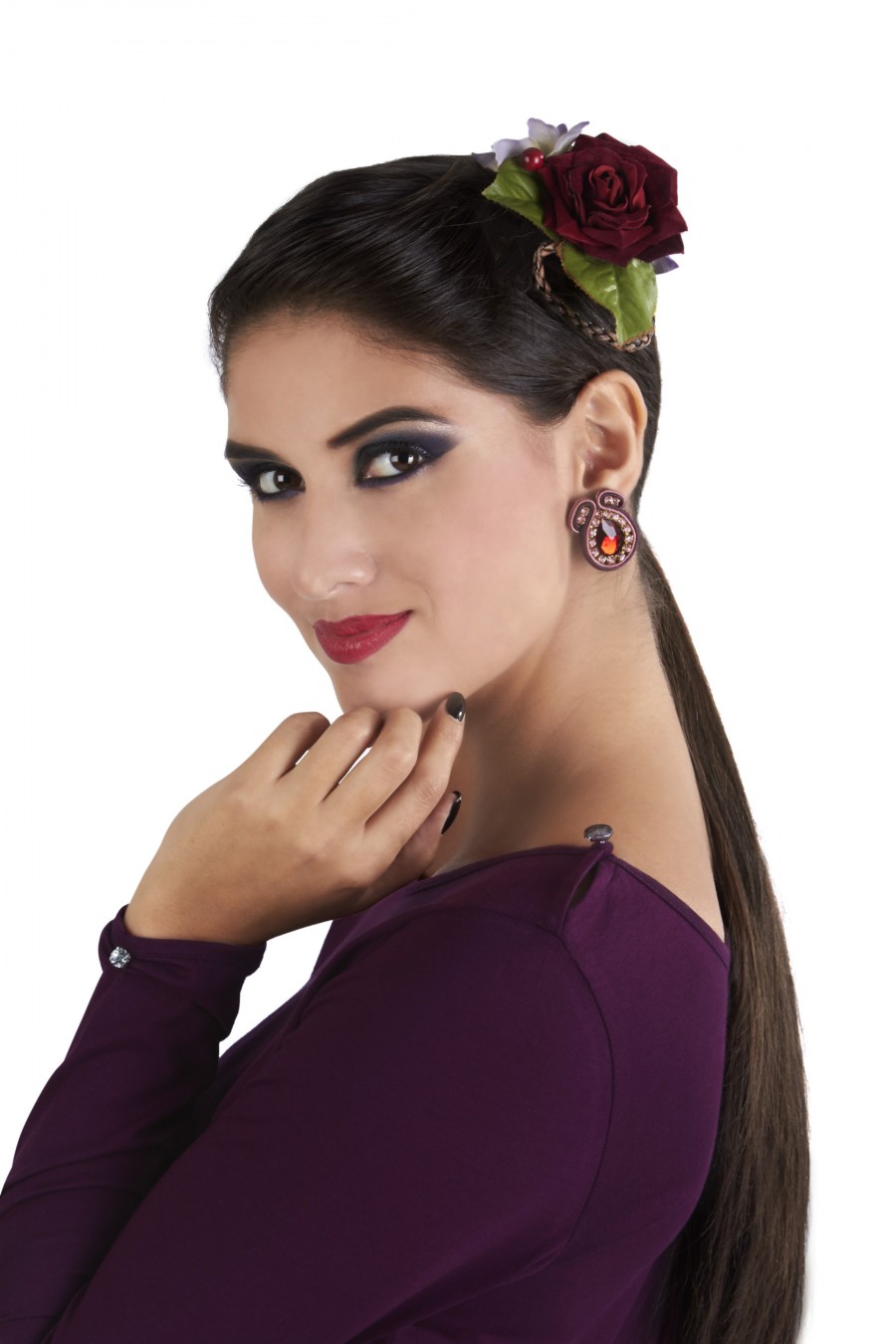 T-shirt Evelina Aubergine