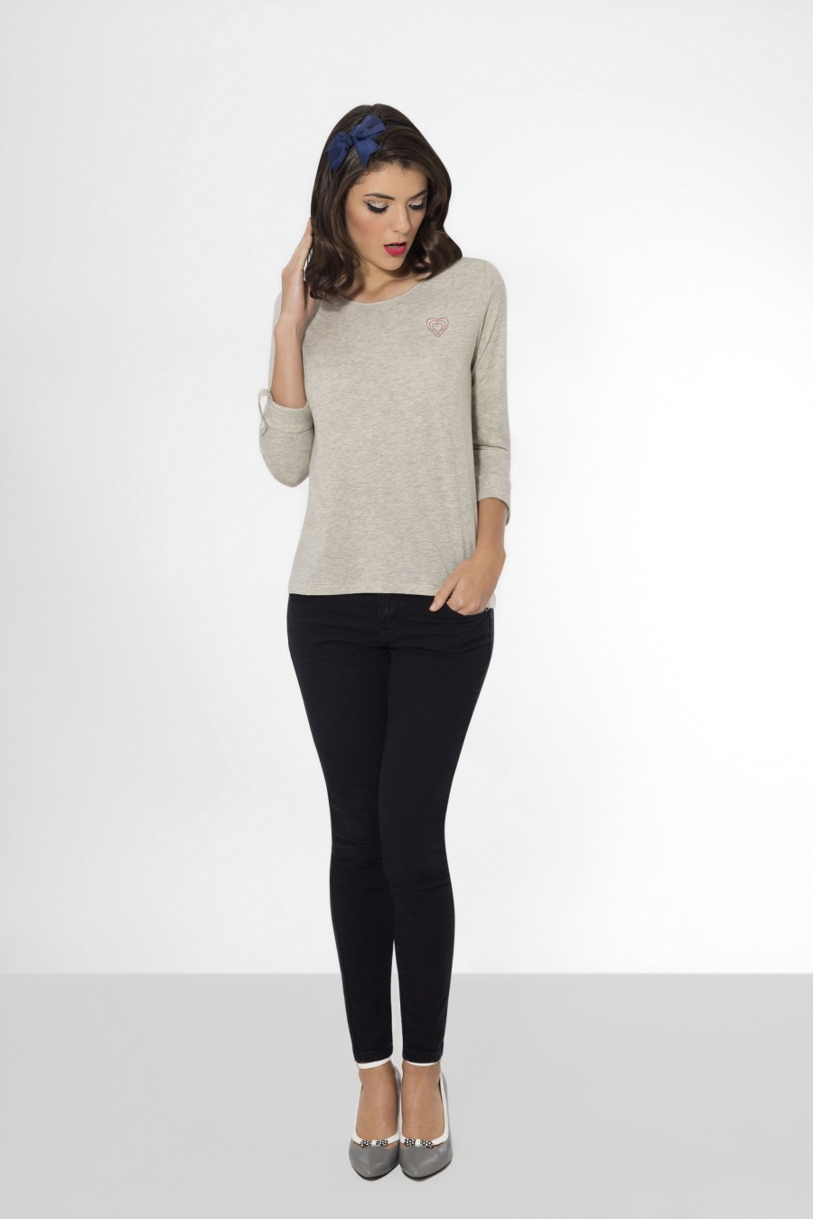 T-shirt Gigi Gris chiné T-shirt Gigi Gris chiné