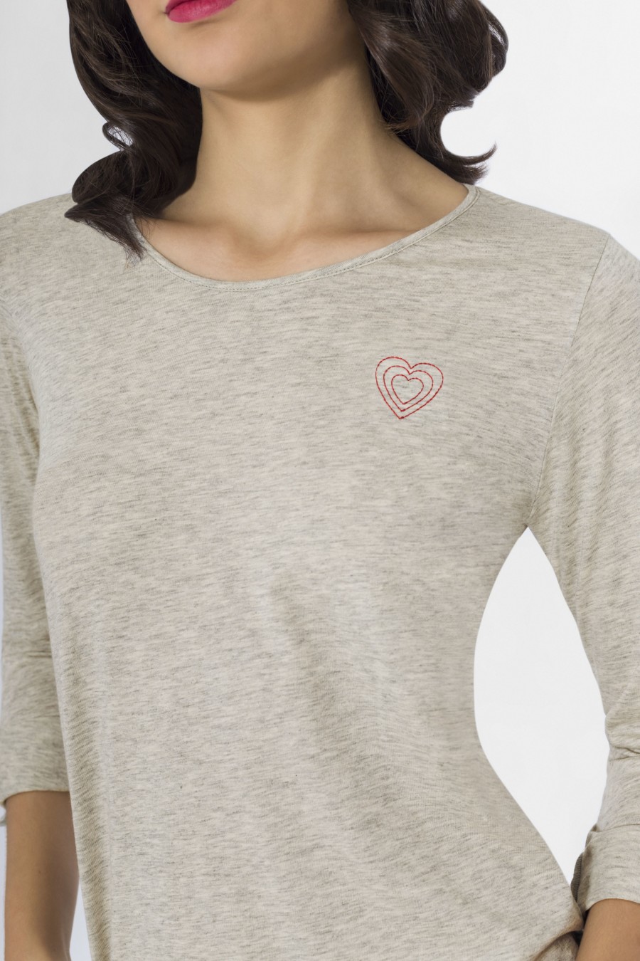 T-shirt Gigi Gris chiné