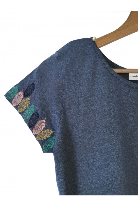 T-shirt Hadley Bleu Chiné