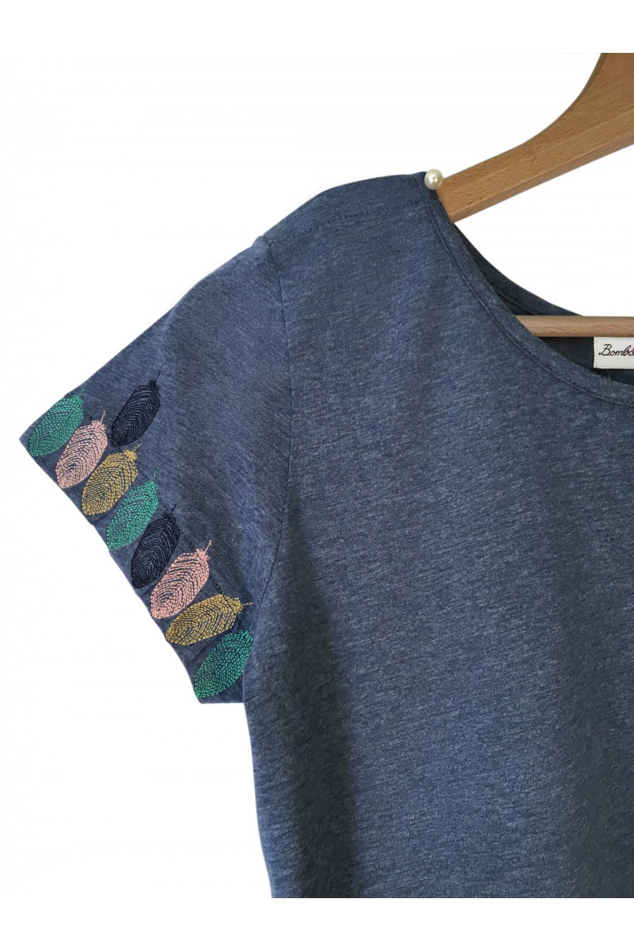 T-shirt Hadley Bleu Chiné T-shirt Hadley Bleu Chiné