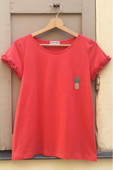 T-shirt Hilda Corail