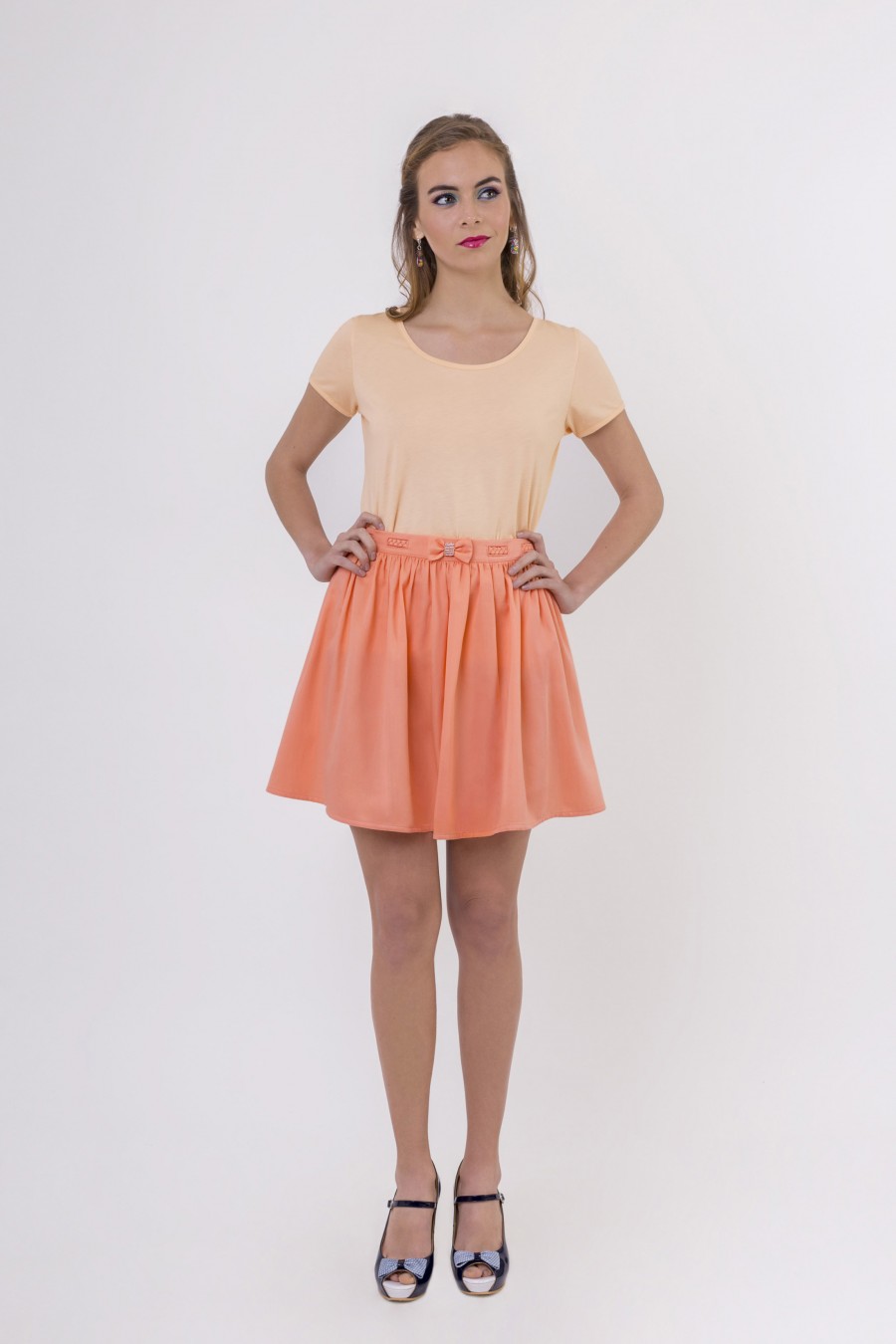 T-shirt Hortensia Pêche