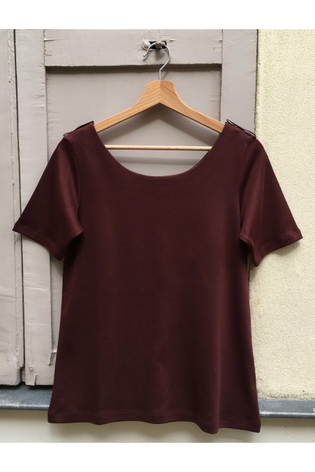 T-shirt Ivy Brun-rouge