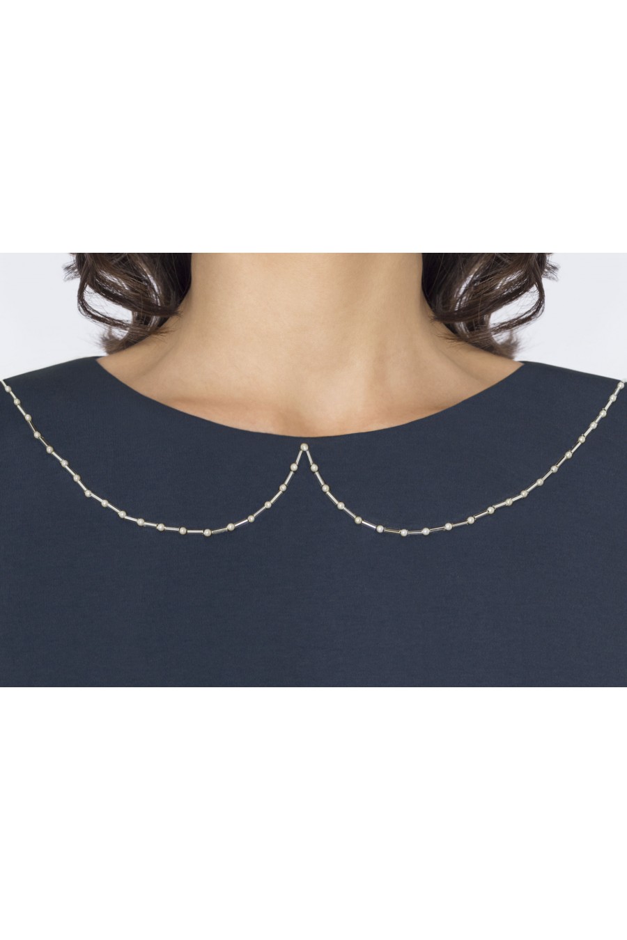 Top Geraldine Bleu foncé