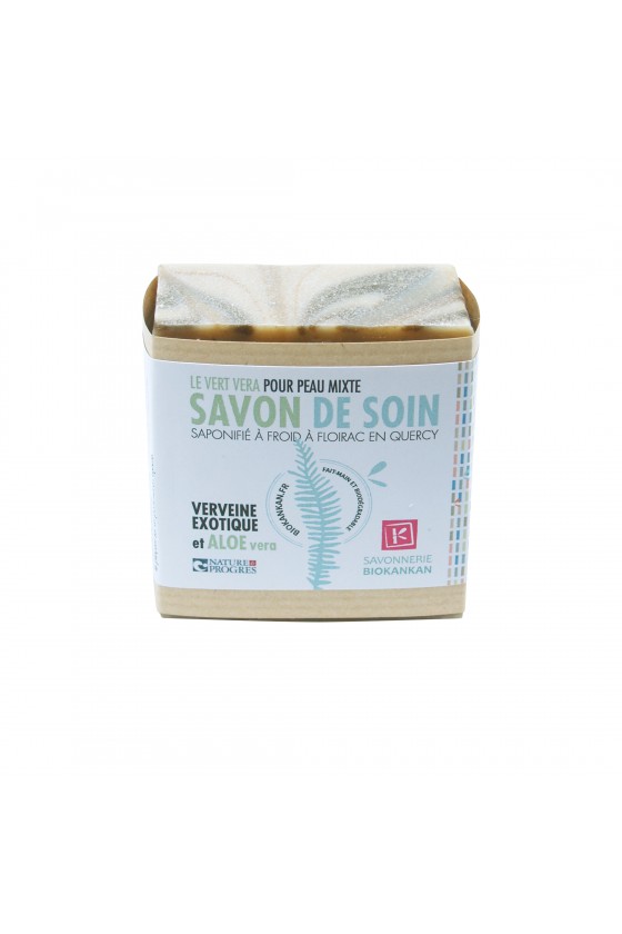 SAVON SURGRAS BIO, Verveine exotique et aloes : LE VERT VERA !