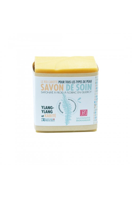 SAVON SURGRAS BIO, Ylang-ylang et karité brut équitable : LE ROI CAROTTE !